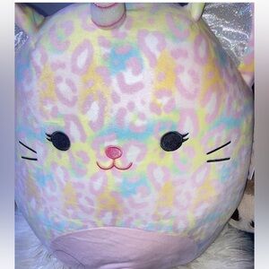 Squishmallow Soraya the Cat Unicorn Leopard Pink Fantasy Squad Plush Kelly Toys